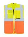 Korntex Multifunktionswarnweste EN 20471, neongelb/neonorange, XL