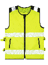 Korntex Hi-Vis Mesh Motorrad Warnweste EN 20471, S