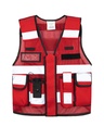 Korntex taktische Mesh Einsatzweste, rot, M/XL