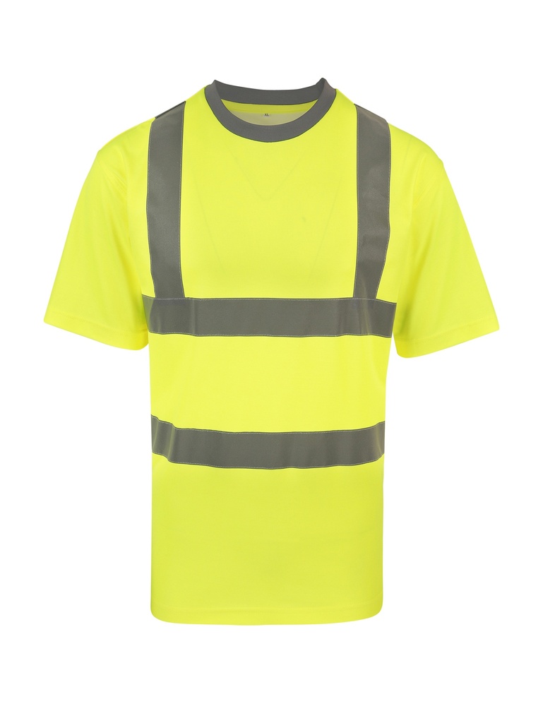 Korntex Hi-Vis Poly-Cotton T-Shirt EN 20471, neongelb, 7XL