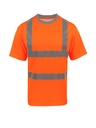 Korntex Hi-Vis Poly-Cotton T-Shirt EN 20471, neonorange, L