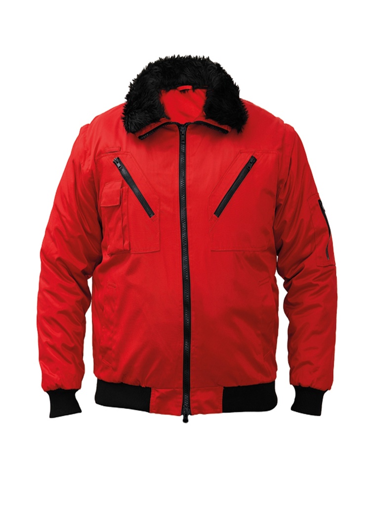 Korntex Pilotenjacke, rot, M