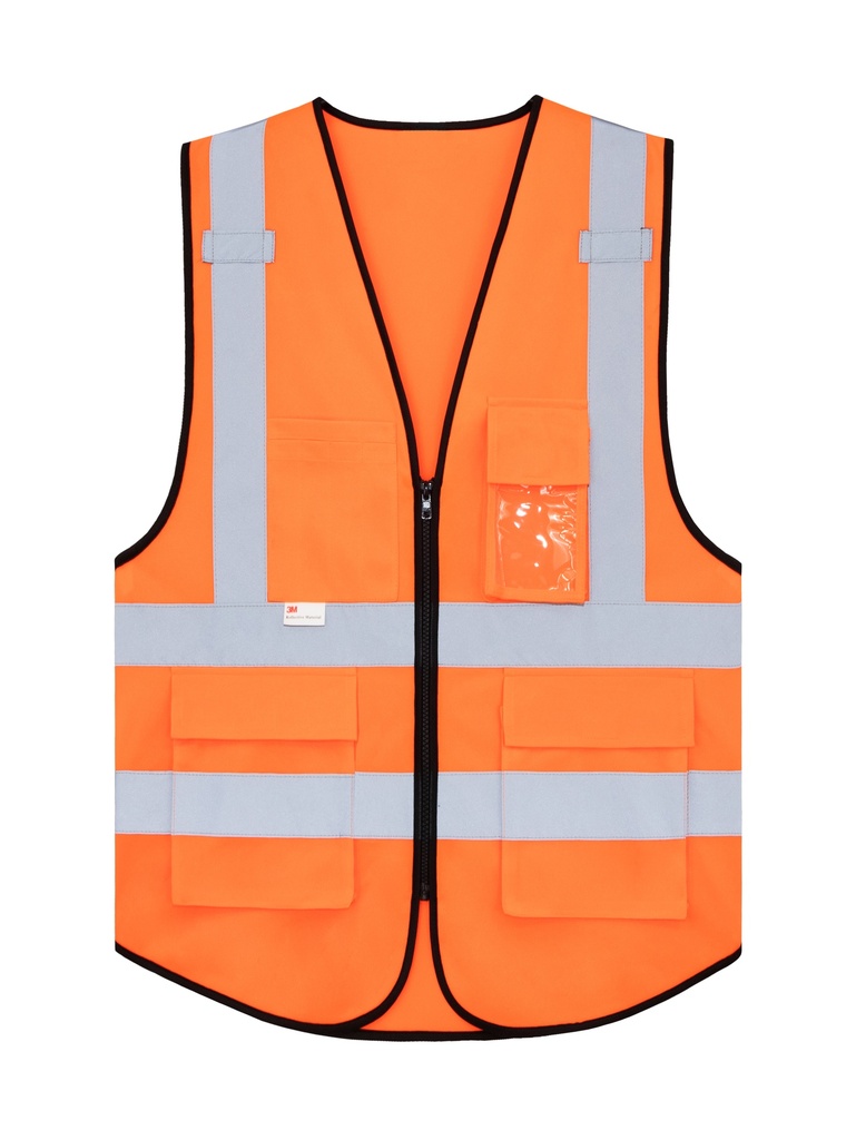 Korntex Multifunktionswarnweste Premium EN 20471 , neonorange, 4XL/5XL