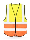 Korntex Multifunktionswarnweste Premium EN 20471 , neongelb/neonorange, XS