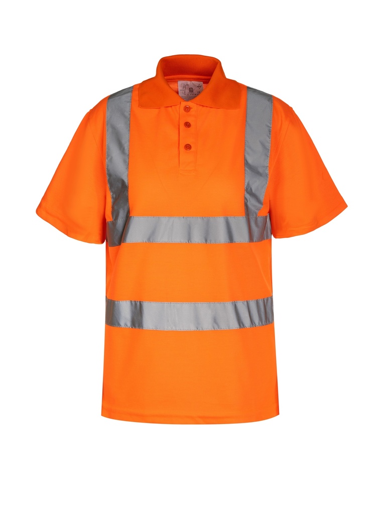 Korntex Hi-Vis Poloshirt EN 20471, neonorange, 5XL