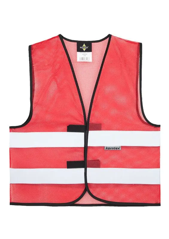 Korntex Mesh Funktionsweste, rot, S/M