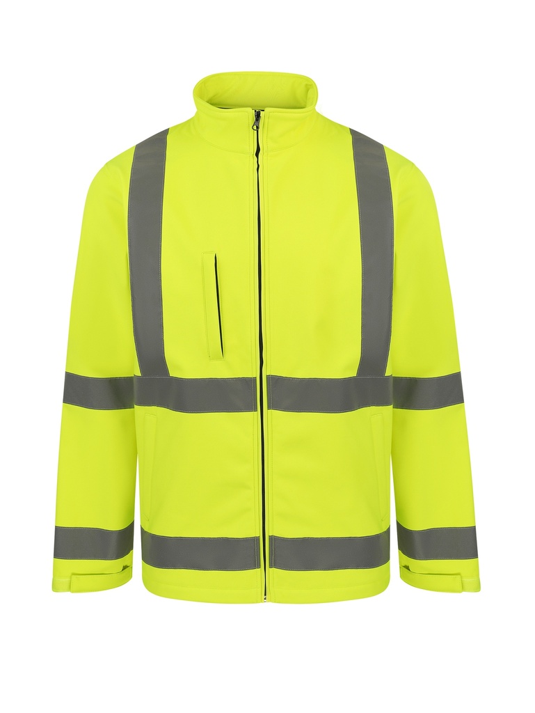 Korntex Hi-Vis Softshelljacke EN 20471, neongelb, S