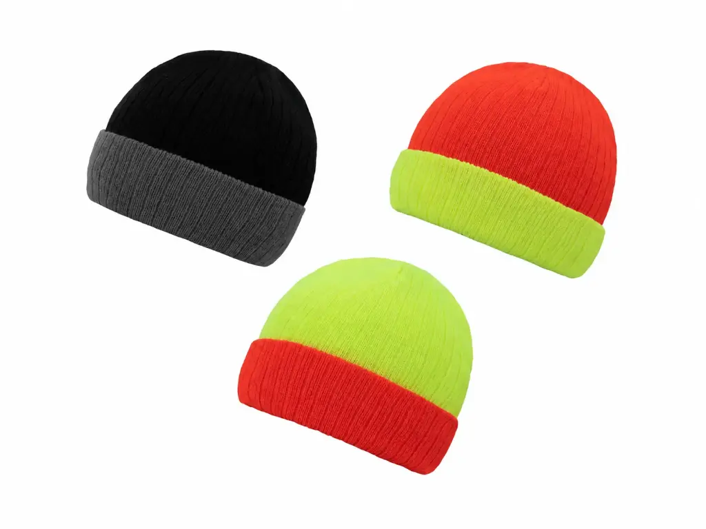 Korntex Beanie zwei farbig, gelb/orange