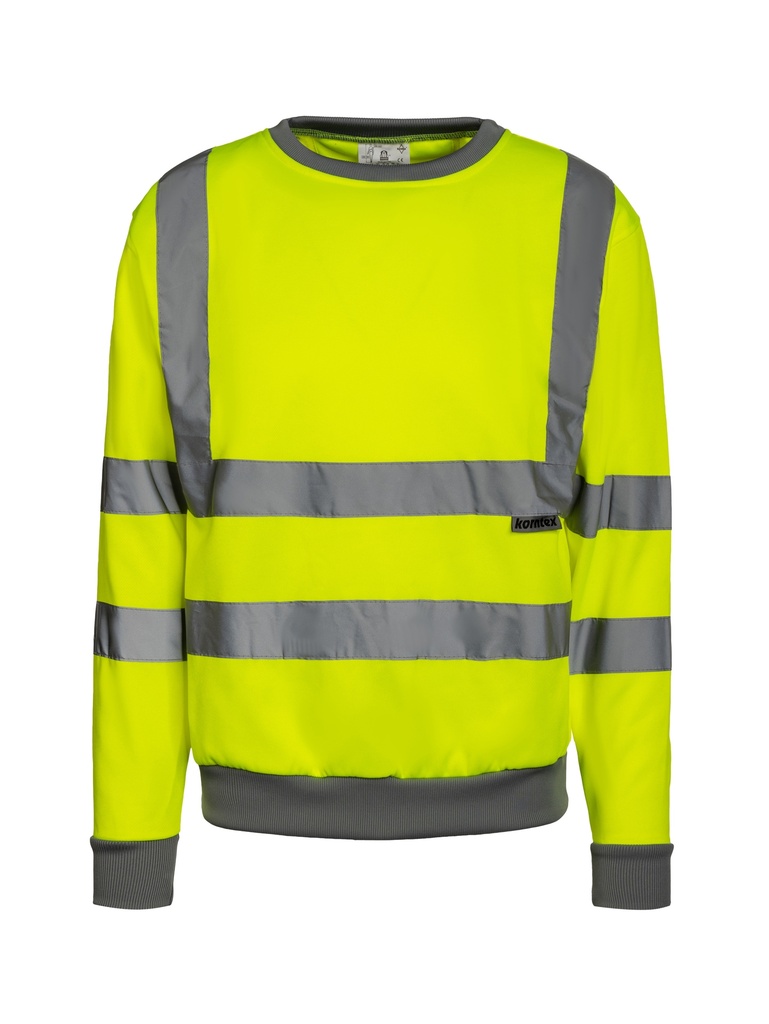 Korntex Hi-Vis Sweatshirt EN 20471, neongelb, S
