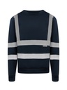 Korntex Sweatshirt mit vier Reflexstreifen, navyblau, 3XL