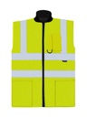 Korntex Hi-Vis 2 in 1 Bodywarmer EN 20471, neongelb, S