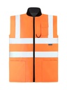 Korntex Hi-Vis 2 in 1 Bodywarmer EN 20471, neonorange, S