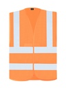 Korntex Warnweste mit vier Reflexstreifen EN 20471, neonorange, 5XL