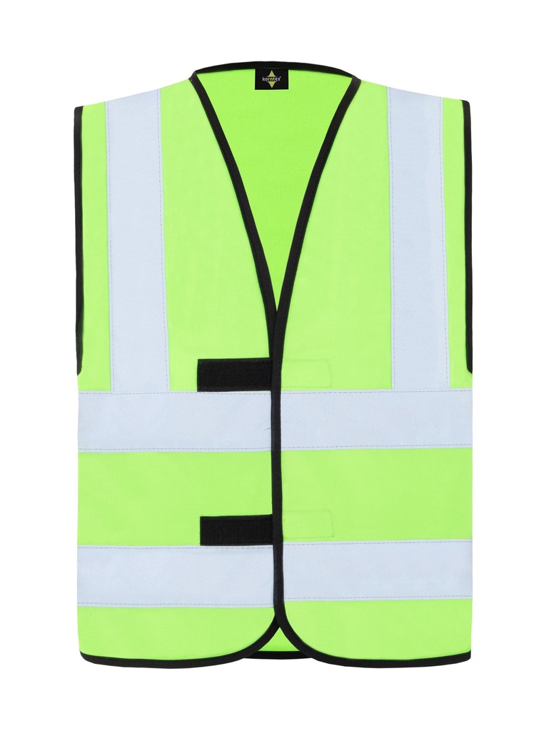 Korntex Funktionsweste mit vier Reflexstreifen, hellgrün, 6XL