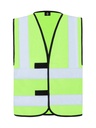 Korntex Funktionsweste mit vier Reflexstreifen, hellgrün, 6XL