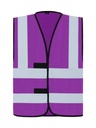 Korntex Funktionsweste mit vier Reflexstreifen, violett, 4XL