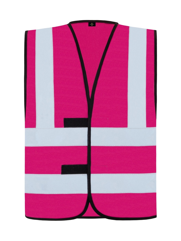 Korntex Funktionsweste mit vier Reflexstreifen, magenta, S