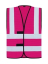 Korntex Funktionsweste mit vier Reflexstreifen, magenta, 3XL