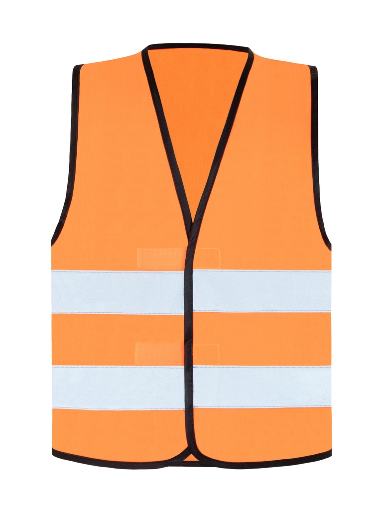 Korntex Warnweste mit schwarzem Saum EN 20471, neonorange, XXL