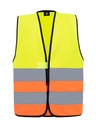 Korntex Warnweste mit schwarzem Saum EN 20471, neongelb/neonorange, 4XL