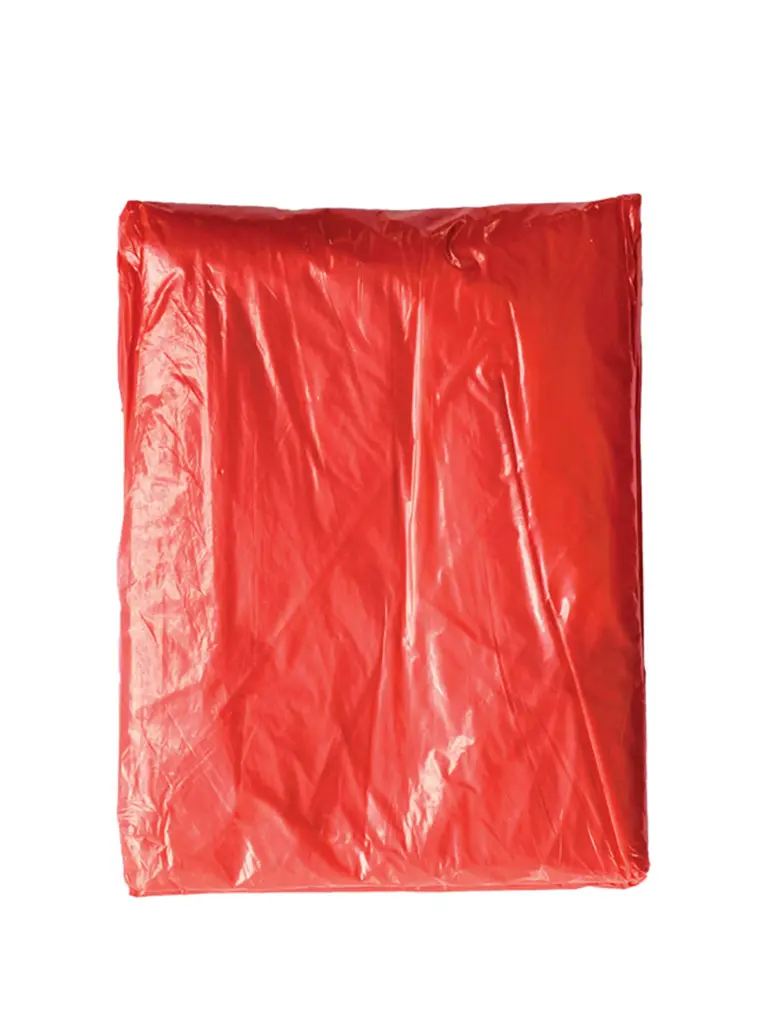Korntex Einweg Regenponcho für Kinder, rot