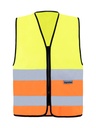 Korntex Warnweste mit Reissverschluss EN 20471, neongelb/neonorange, 4XL
