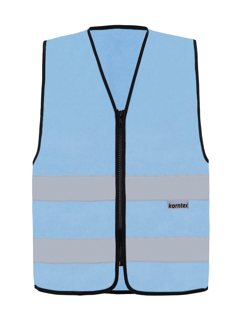 Korntex Funktionsweste mit Reissverschluss, hellblau, XL