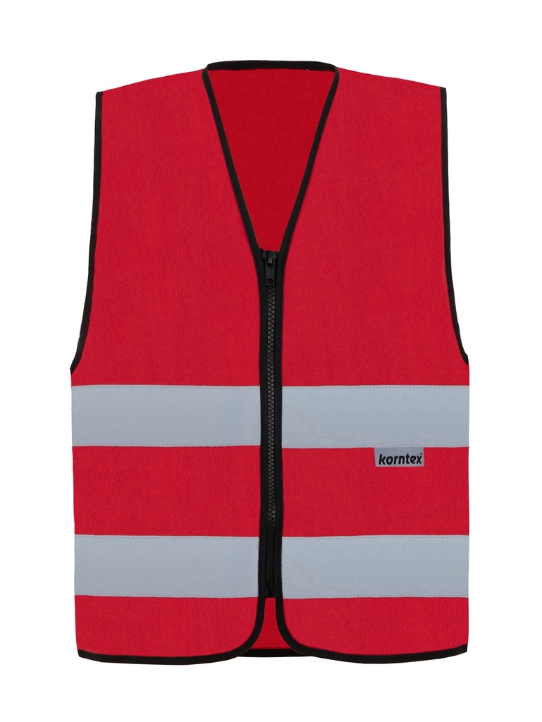 Korntex Funktionsweste mit Reissverschluss, rot, XXL