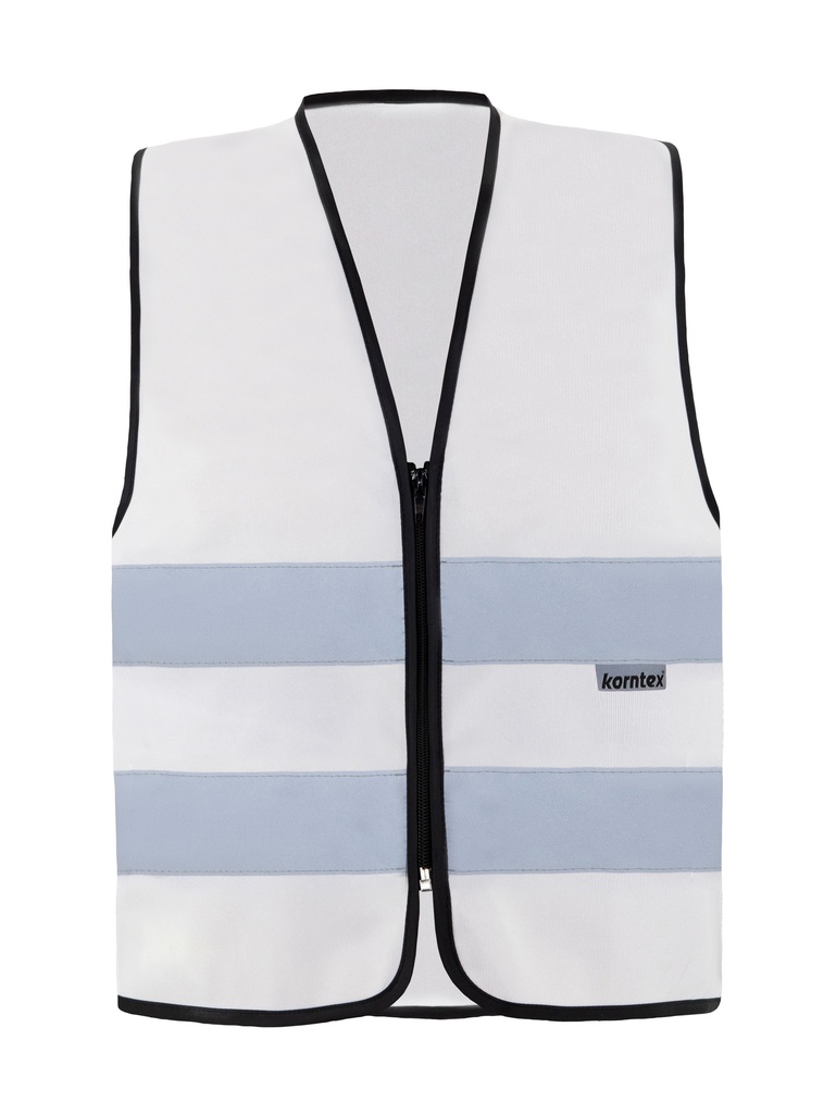 Korntex Funktionsweste mit Reissverschluss, weiss, XL