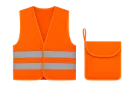 Korntex Warnweste Basic im Beutel EN 20471 , neonorange
