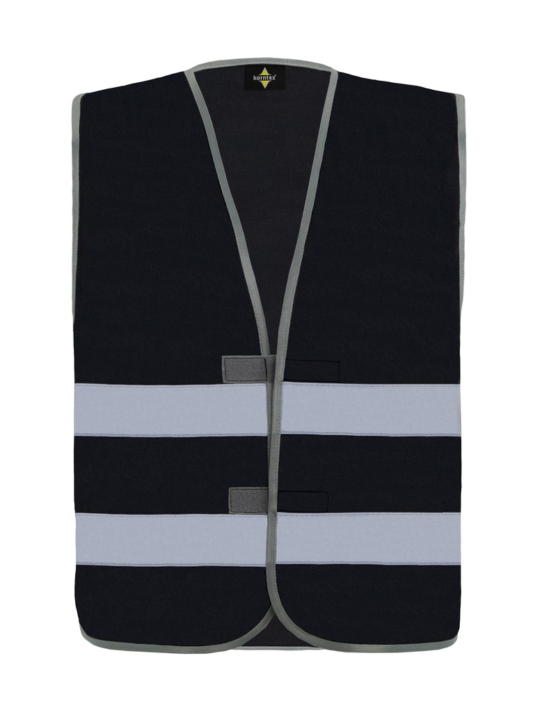 Korntex Funktionsweste Doppelgrösse EN 17353, schwarz, 5XL/6XL