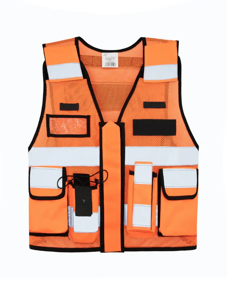 Korntex taktische Mesh Einsatzweste, neonorange, XXL/4XL