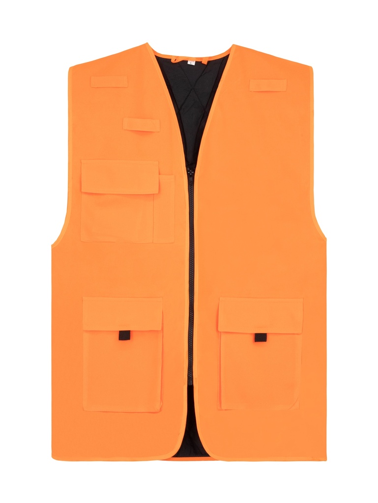 Korntex Arbeitsweste gefüttert, neonorange, 6XL