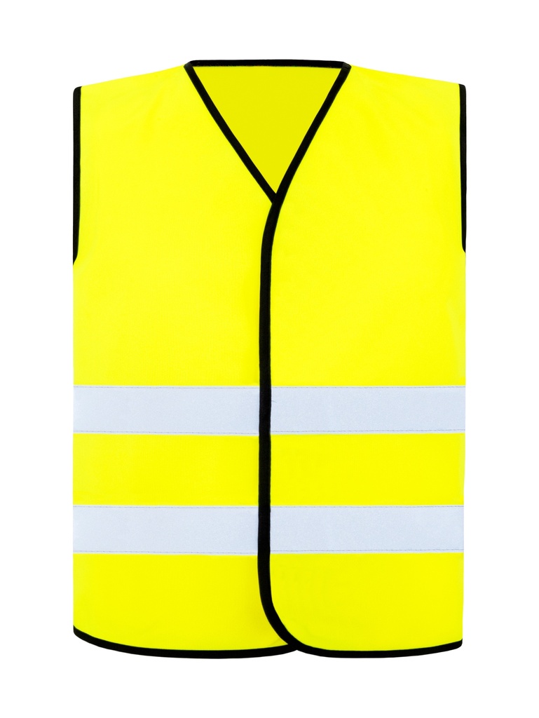 Korntex Warnweste CF mit schwarzem Saum EN 20471, neongelb, S/M