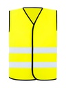 Korntex Warnweste CF mit schwarzem Saum EN 20471, neongelb, S/M