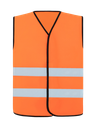 Korntex Warnweste CF mit schwarzem Saum EN 20471, neonorange, 4XL/5XL