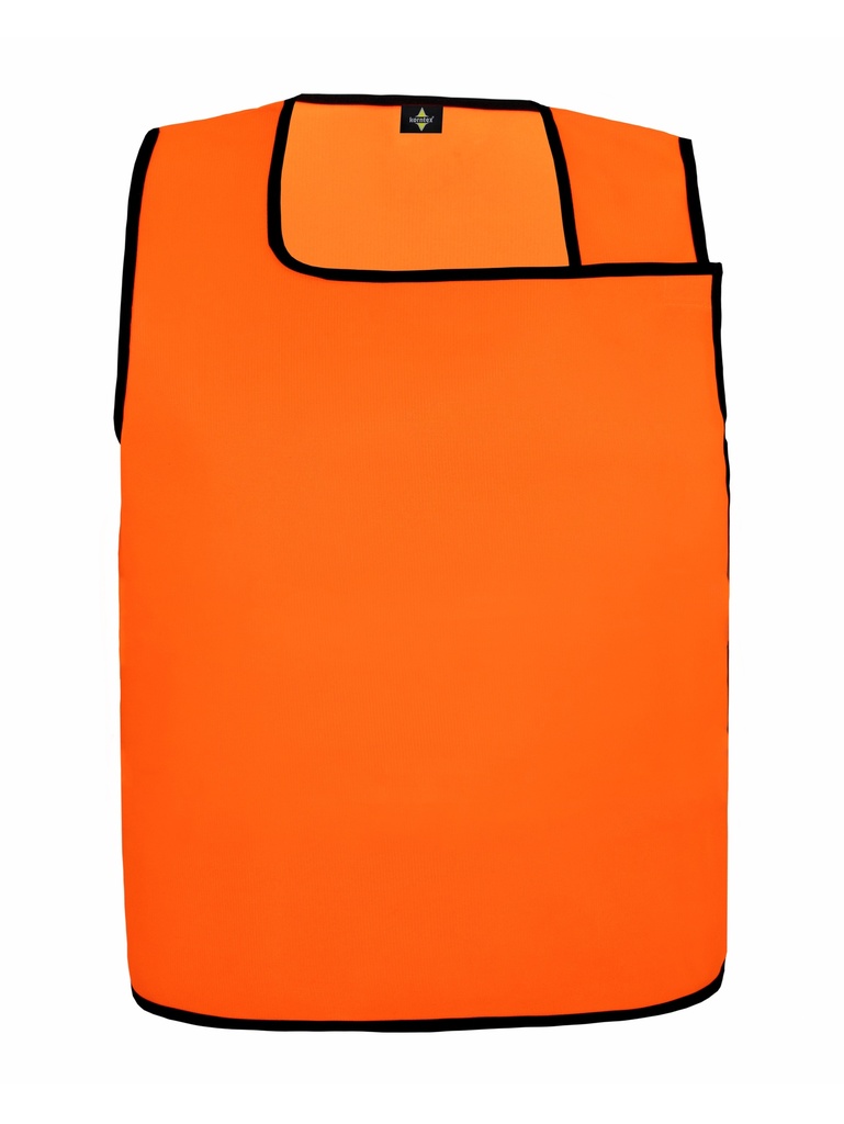 Korntex asymmetrische Kennzeichnungsweste, neonorange, S/M