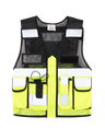 Korntex taktische Mesh Einsatzweste, schwarz/gelb, M/XL