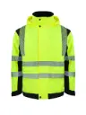 Korntex Hi-Vis Softshell Regenjacke EN 20471